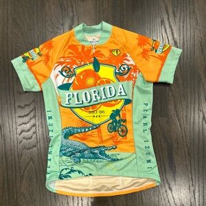Pearl Izumi Orange and Green Florida Cycling Jersey